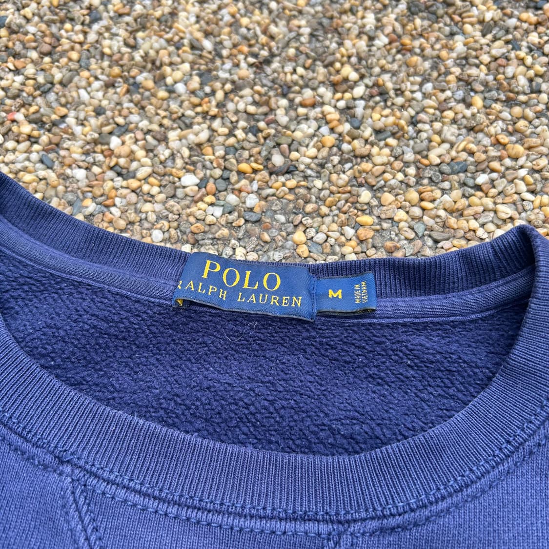 폴로 (POLO RalphLauren)네이비 옐로우 로고 맨투맨 상품이미지4