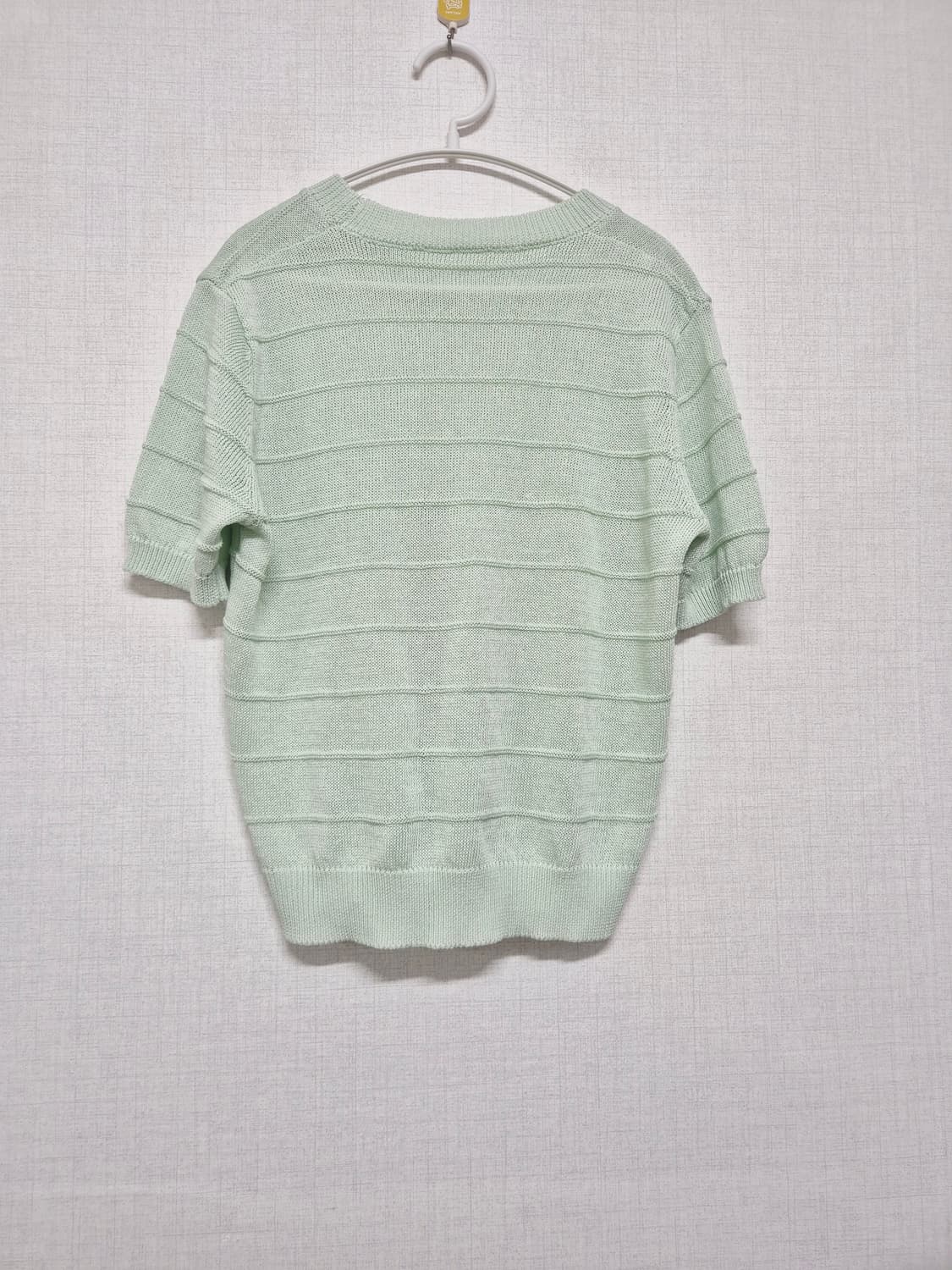 민트색 반팔 니트 티셔츠 상품이미지2