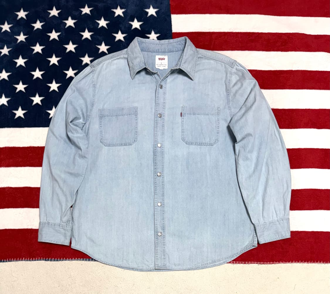 리바이스 연청 투포켓 데님셔츠 Levis denim shirt 빈티지 상품이미지1