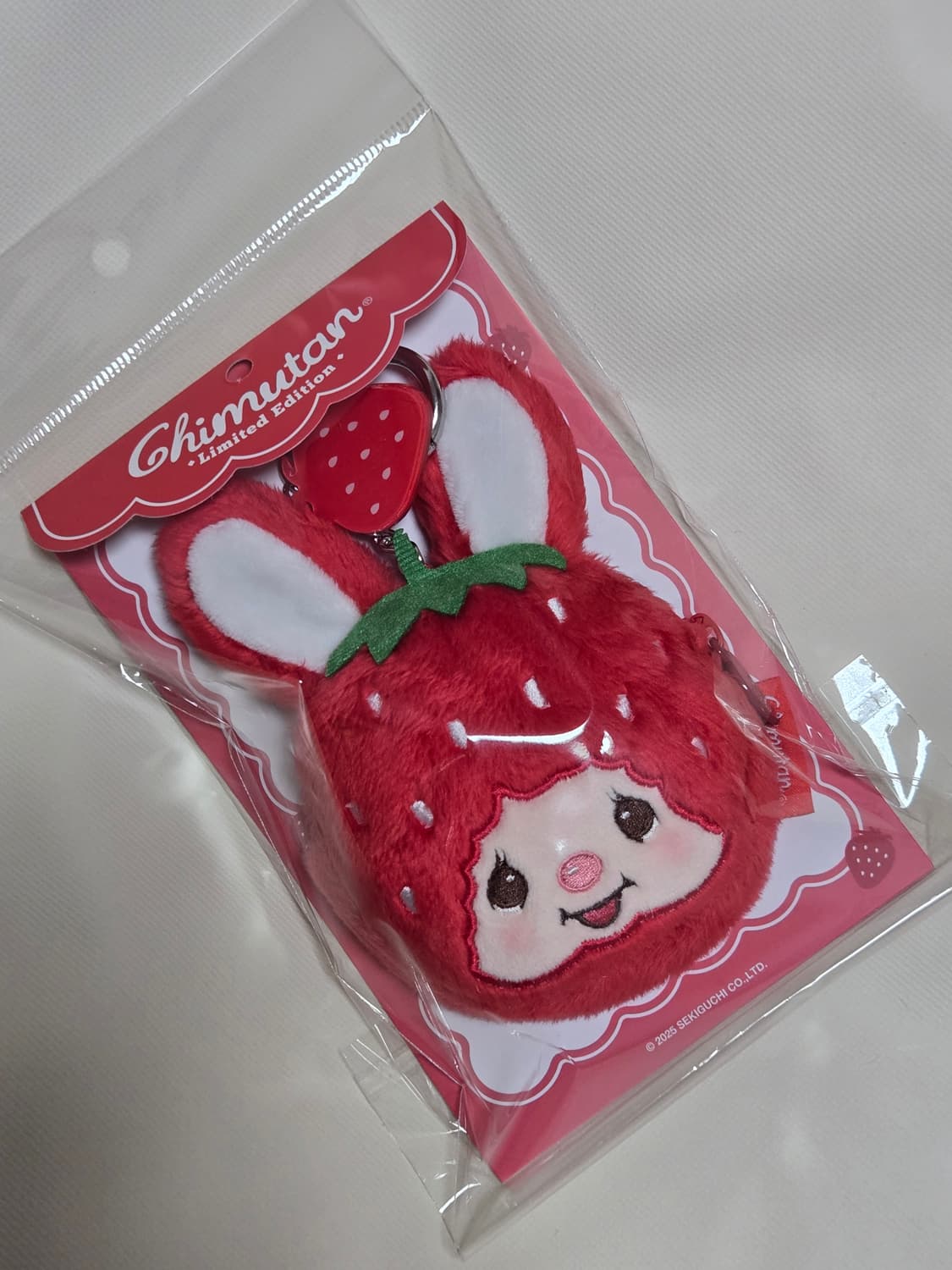 몬치치 한정 딸기 치무탄 지갑 파우치 키링 상품이미지7