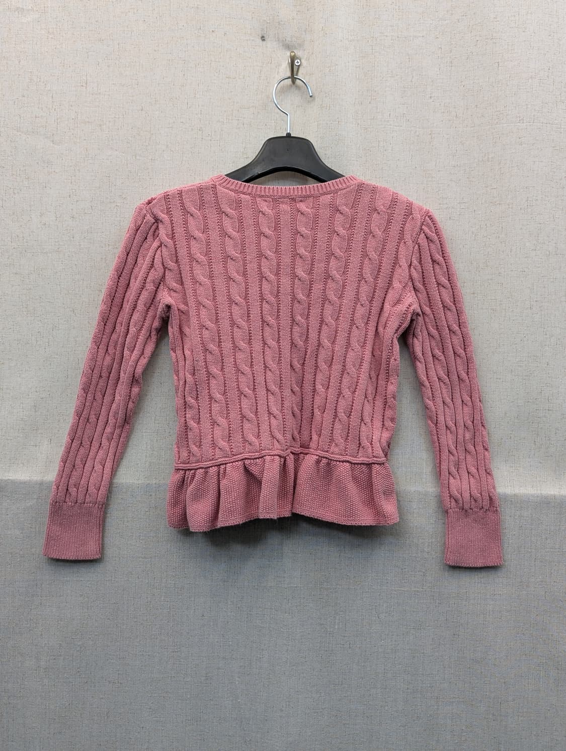 폴로 랄프로렌 케이블 니트 가디건 핑크 상품이미지2