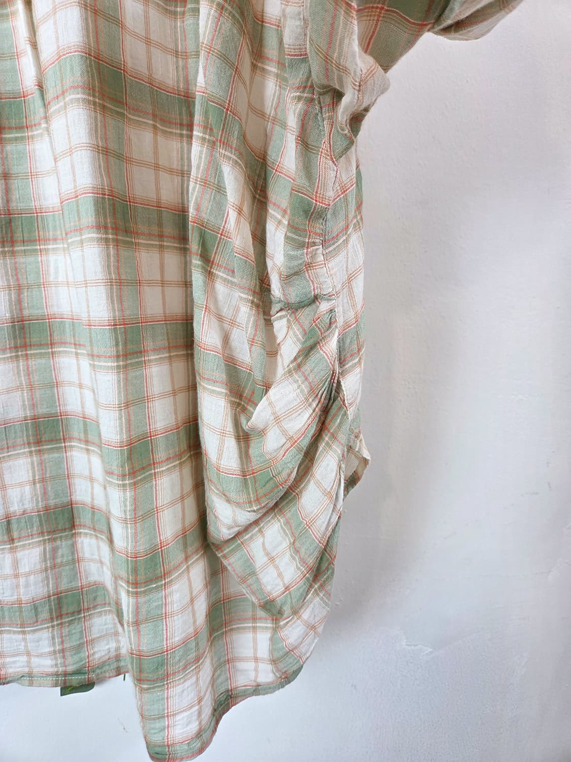 체크 반팔 셔츠 [빅사이즈] 상품이미지5