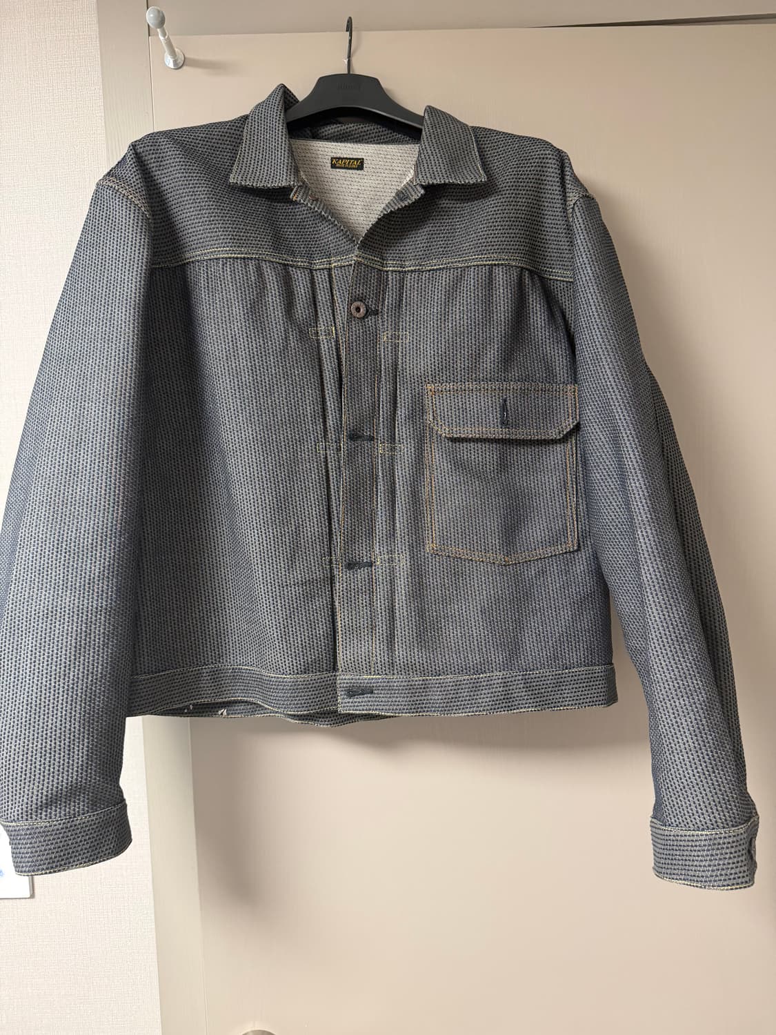 [6]캐피탈 센츄리 데님 1세대 자켓 N7S 차콜 인디고 상품이미지2