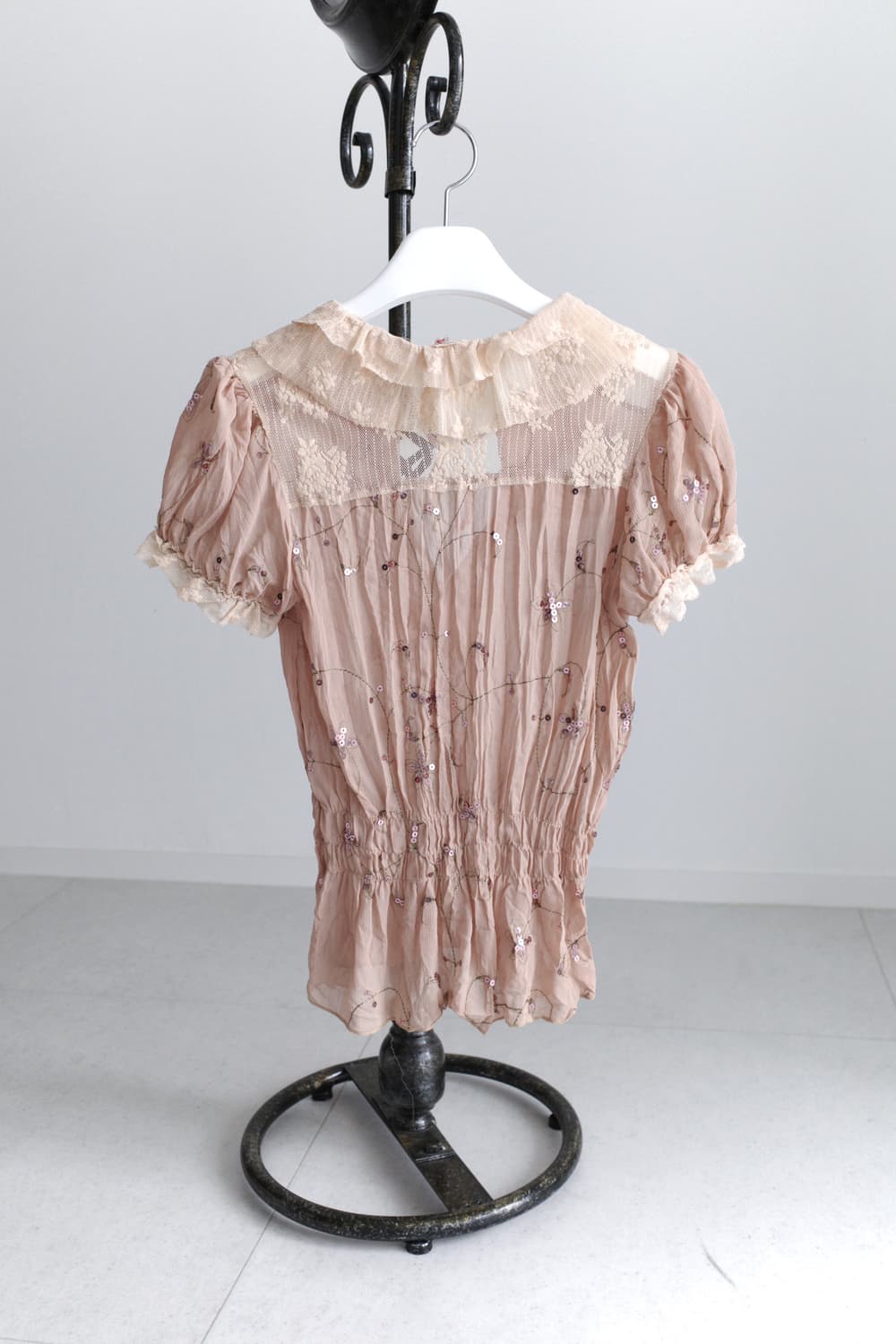see-through sequin blouse 상품이미지2