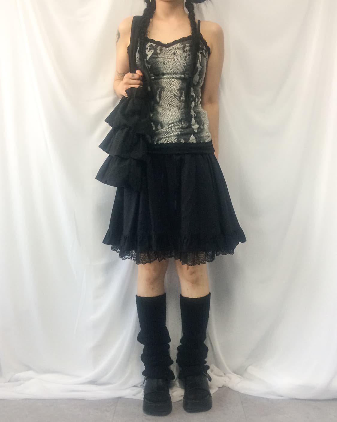 Peace now lace up point skirt 상품이미지7