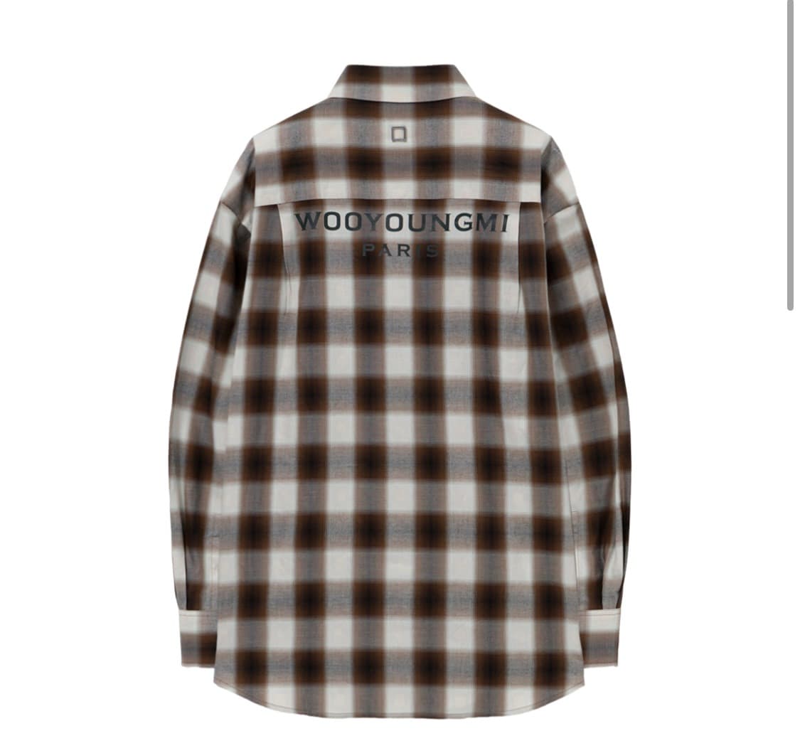 우영미 체크 셔츠 상품이미지1