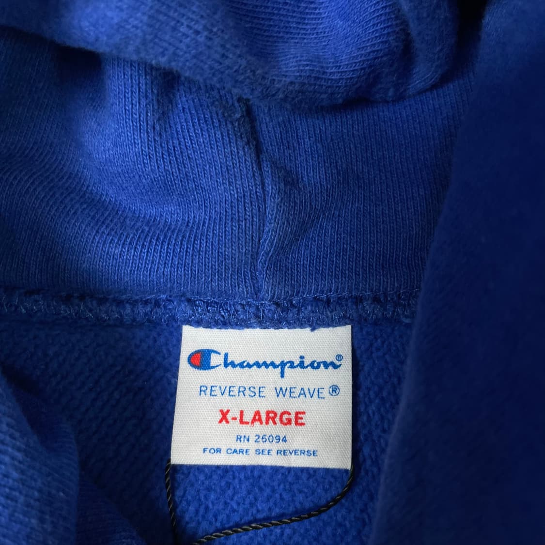  챔피온 블루 자수로고 후드티 XL 상품이미지4