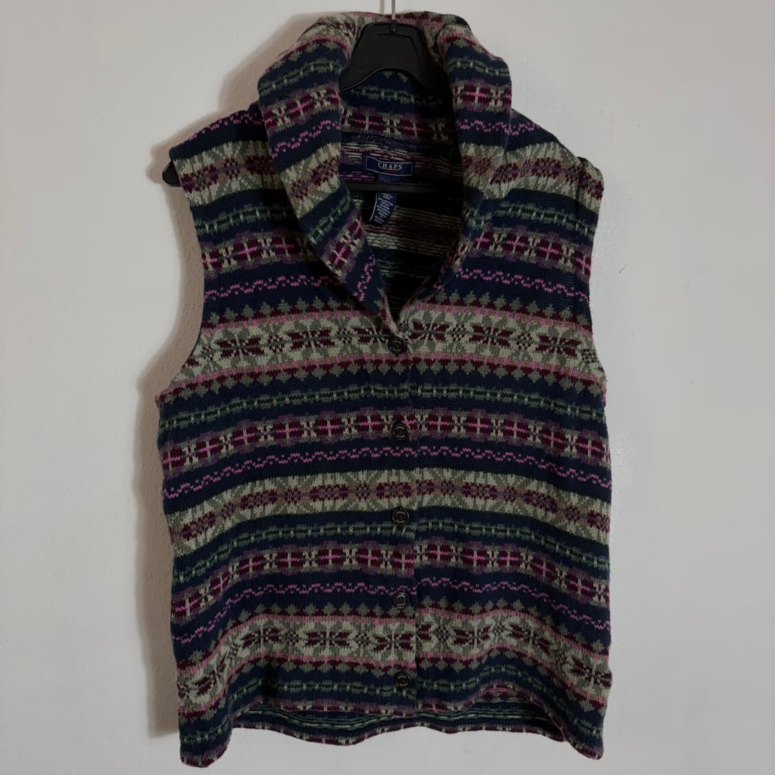 CHAPS 꽈배기 니트 조끼(L) 상품이미지1