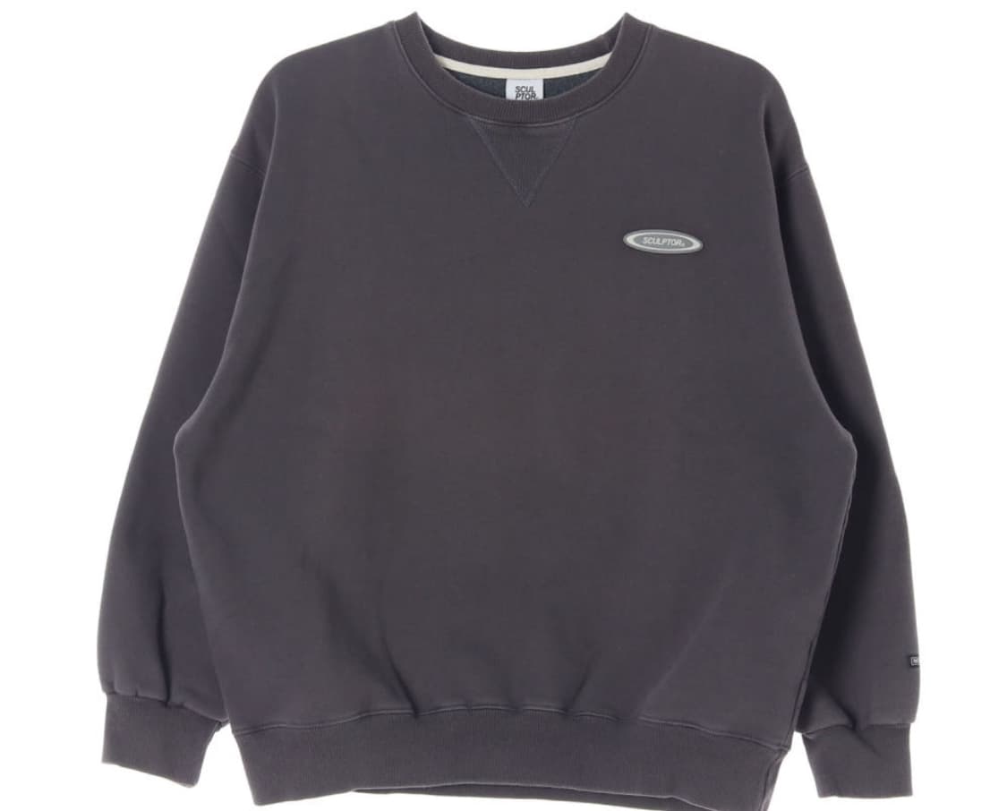 스컬프터 엔립스 로고 맨투맨 차콜 상품이미지1