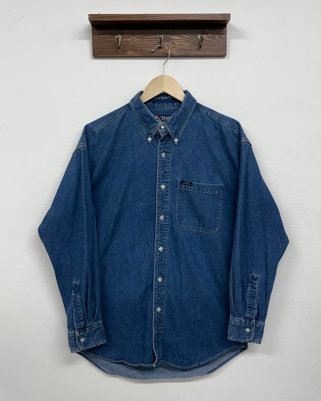[M] 90s 챕스 랄프로렌 데님 셔츠 상품이미지1