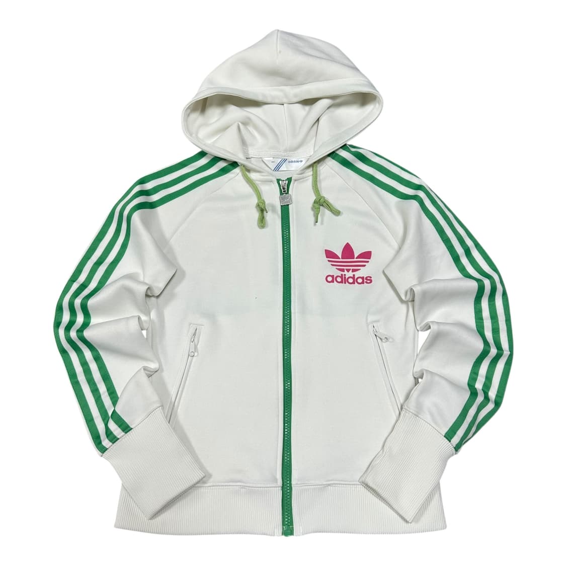 ✨ (바배) 아디다스 대장급 흰초 후드 집업 져지 상품이미지1