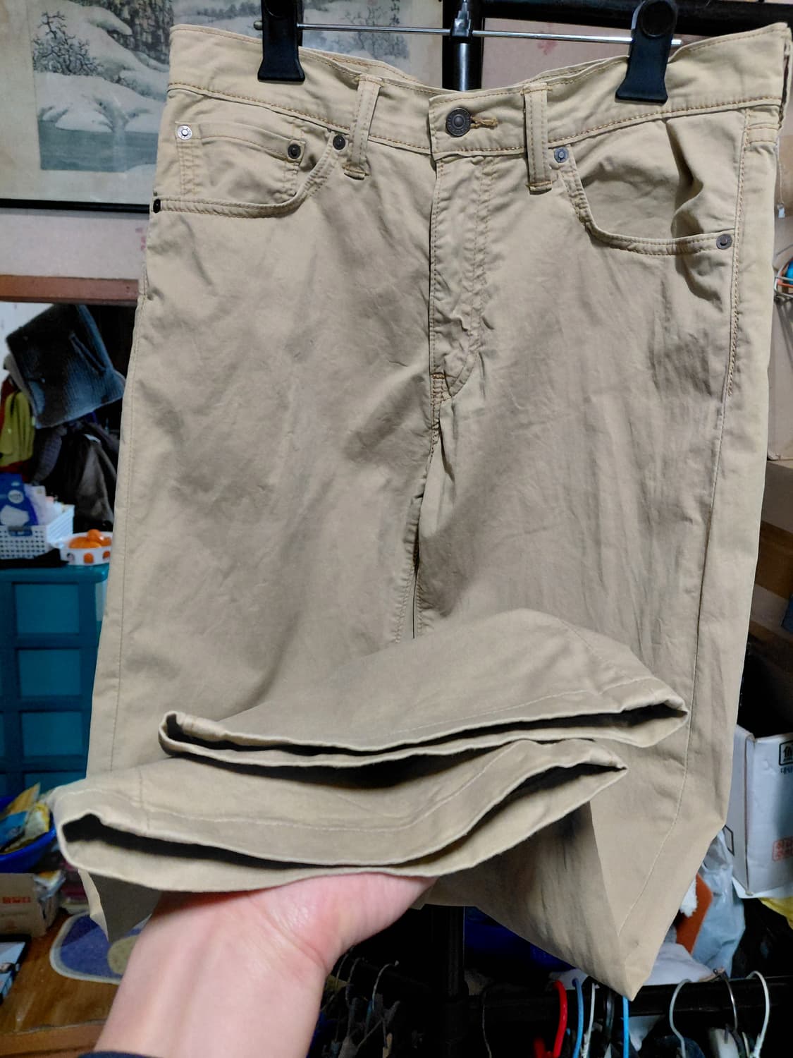 [리바이스505]레귤러핏 화이트탭 치노 면바지 32사이즈  상품이미지9