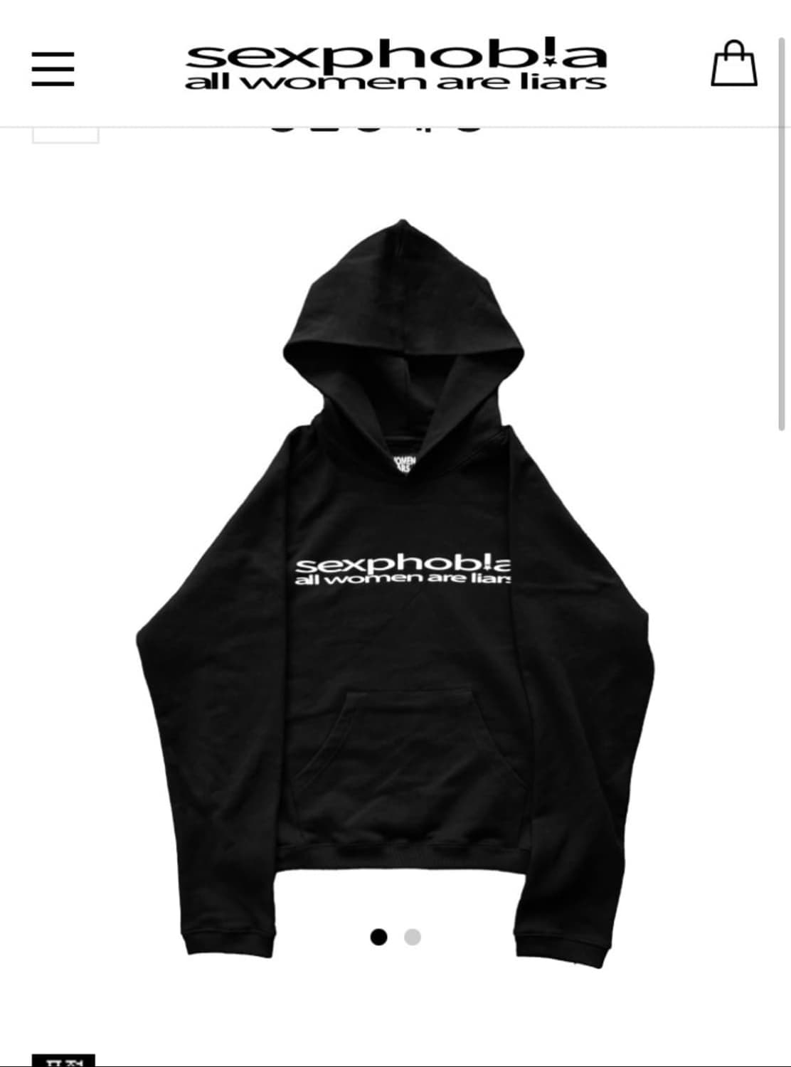 sexphobia 후디 L사이즈 M사이즈로 교환 구합니다 상품이미지1