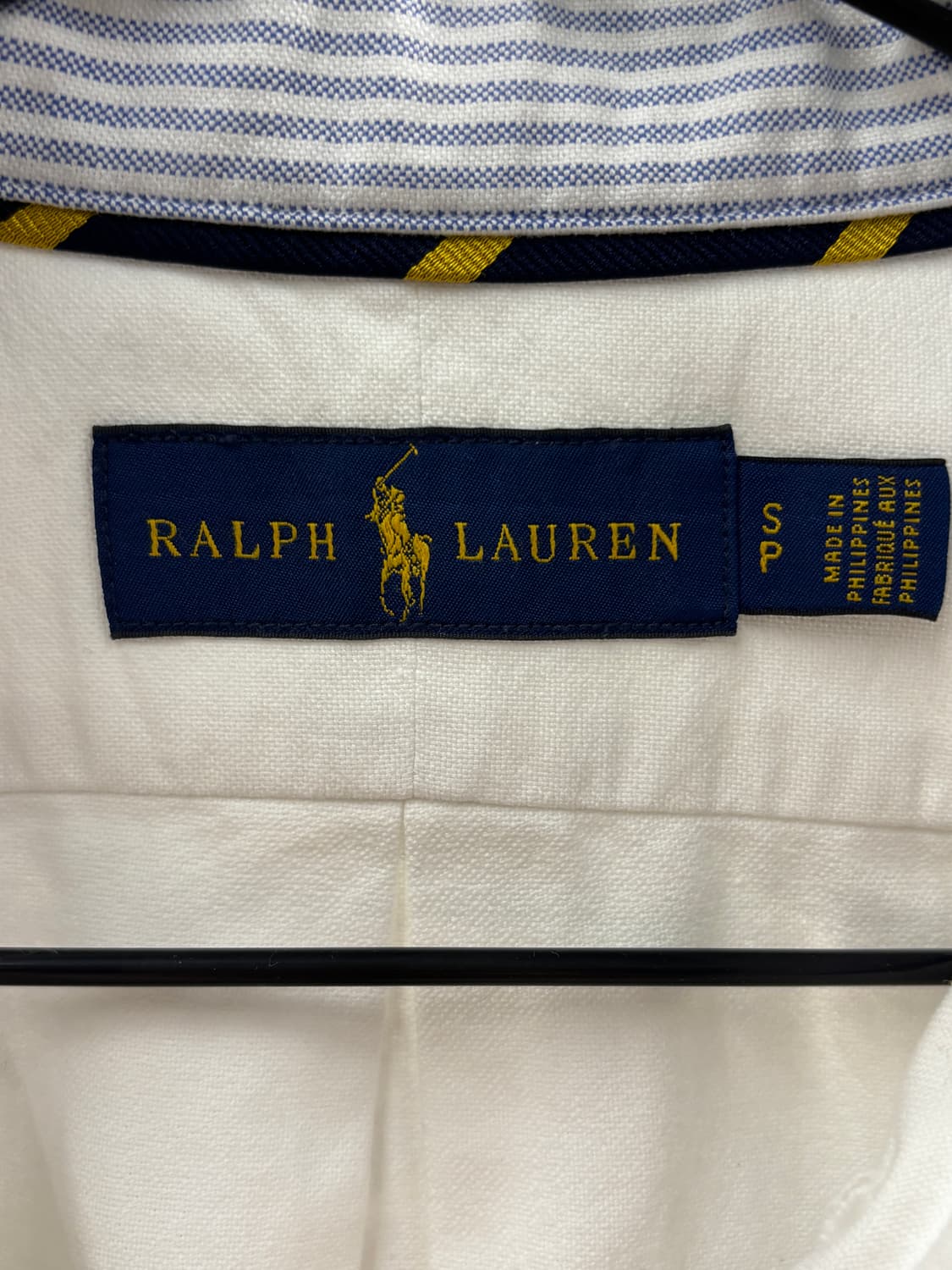 폴로 랄프로렌 베어 로고 화이트 긴팔 셔츠 S 상품이미지7