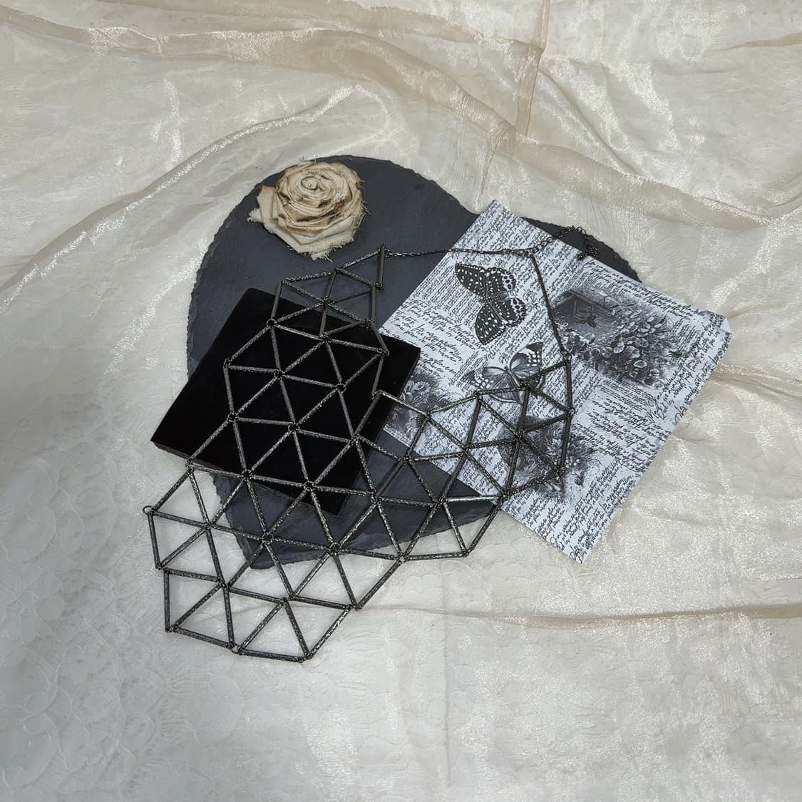 빈티지 고딕 기하 브레이드 목걸이 상품이미지2