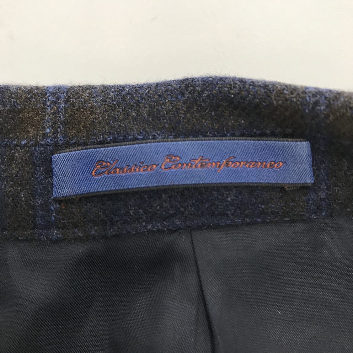 마에스트로 울 캐시미어 체크모직자켓 [100] 상품이미지6