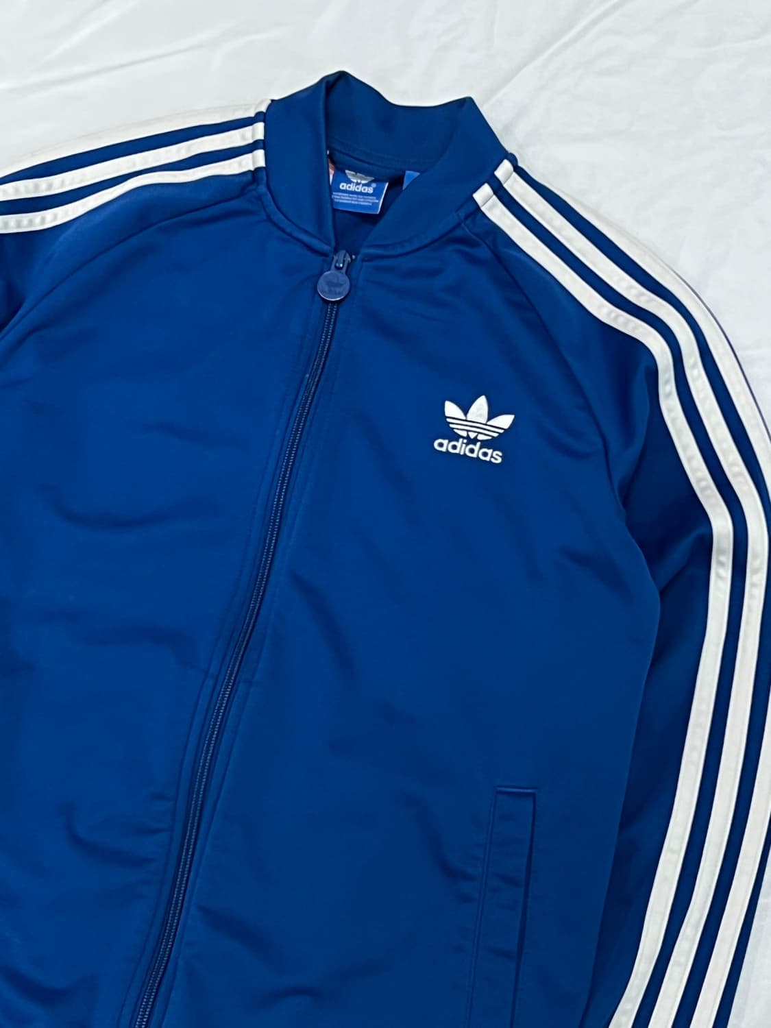 (79) 아디다스 주니어 슈퍼스타 트랙탑 져지 블루 상품이미지2