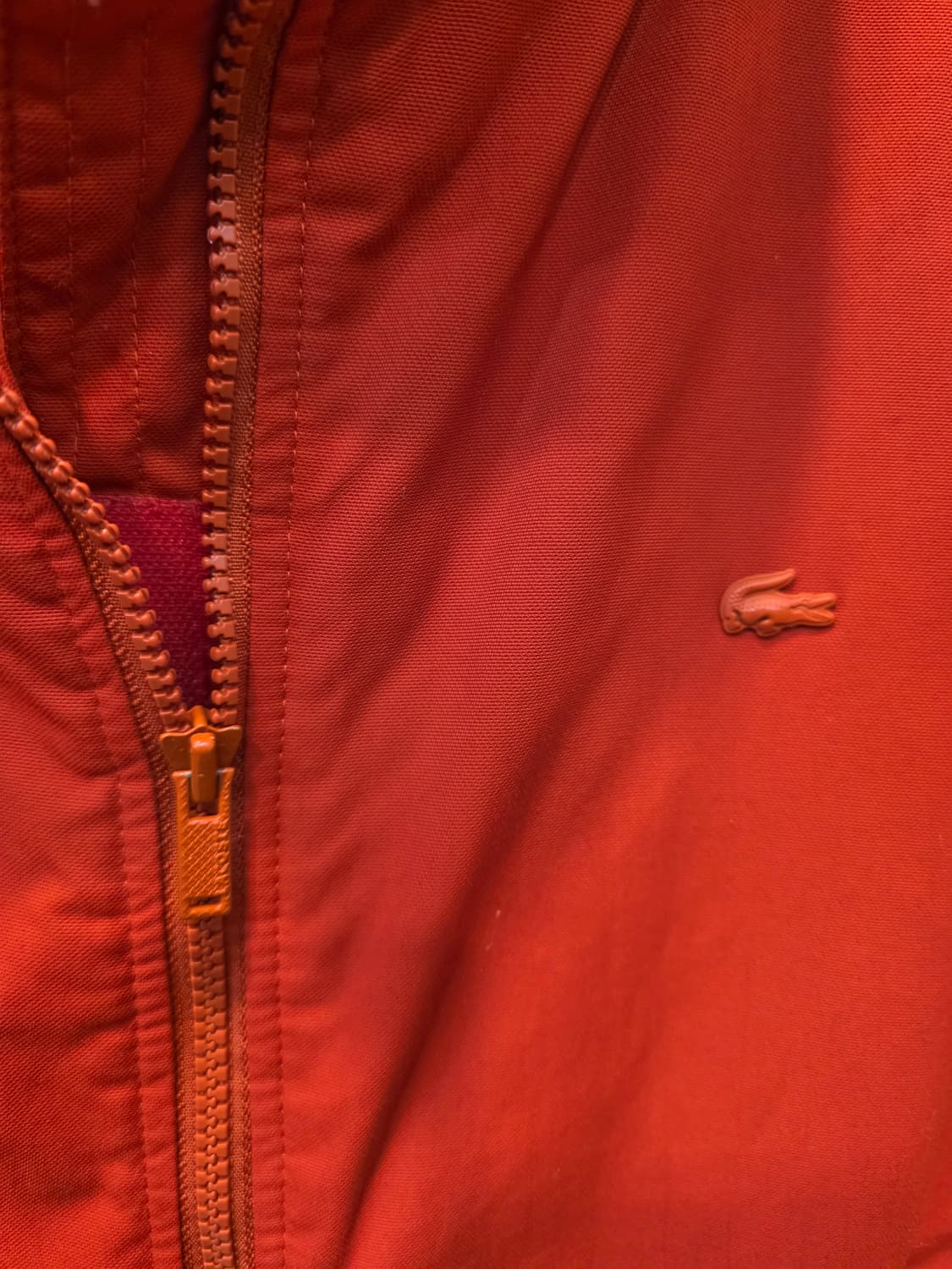 라코스테 주황컬러 윈드브레이커조끼 상품이미지3