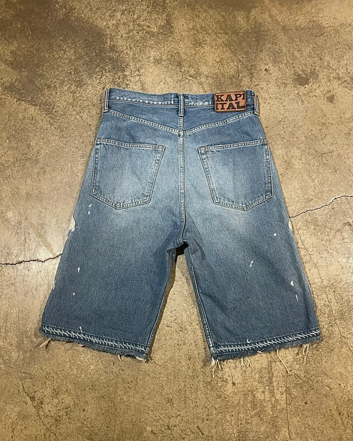 Kapital 14 oz. 5P Bone 데님 숏 팬츠 (B5182) 상품이미지6