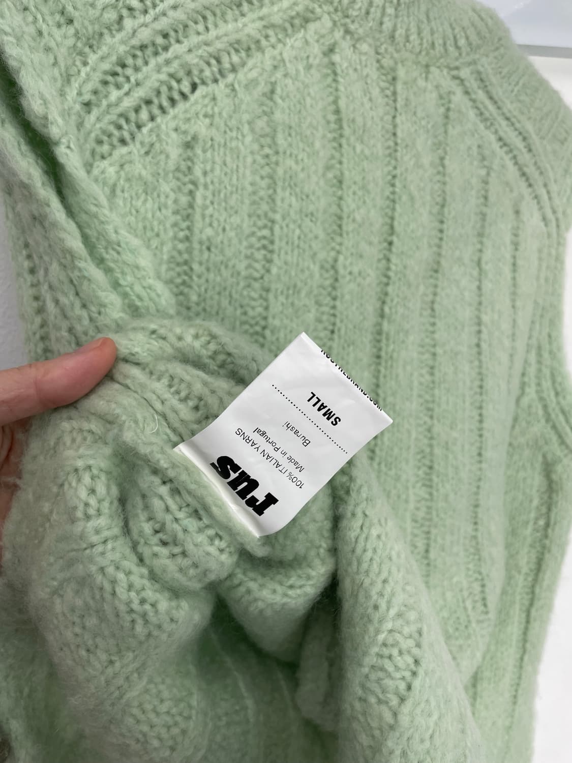 Rus vest knit mint green 상품이미지4