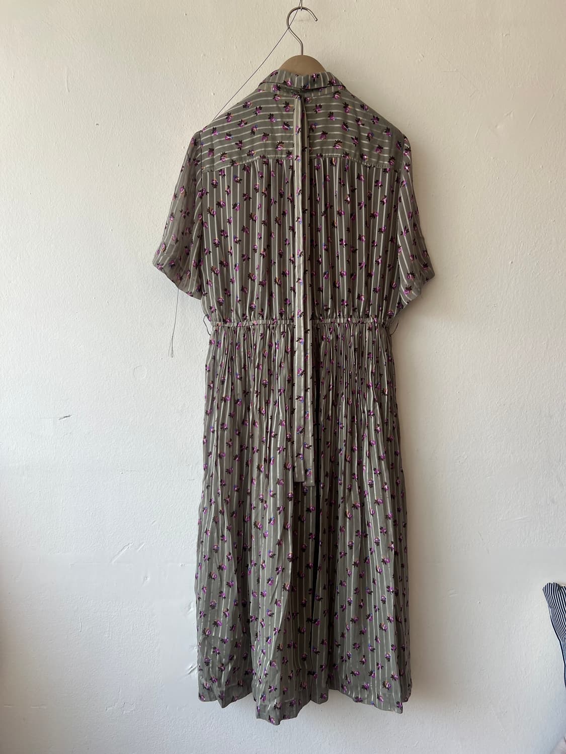 일본수입 CLEBER 여성 카키 플라워원피스 쉬폰원피스 상품이미지3