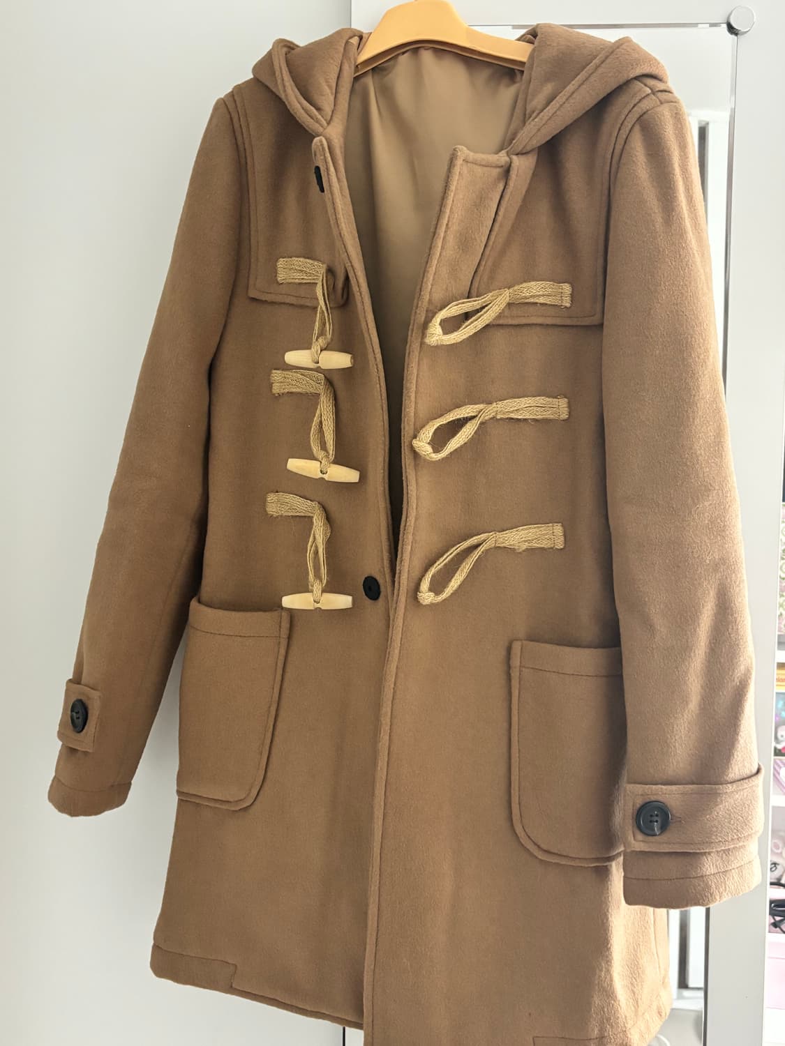 브라운 빈티지 더플코트 떡볶이코트 상품이미지1