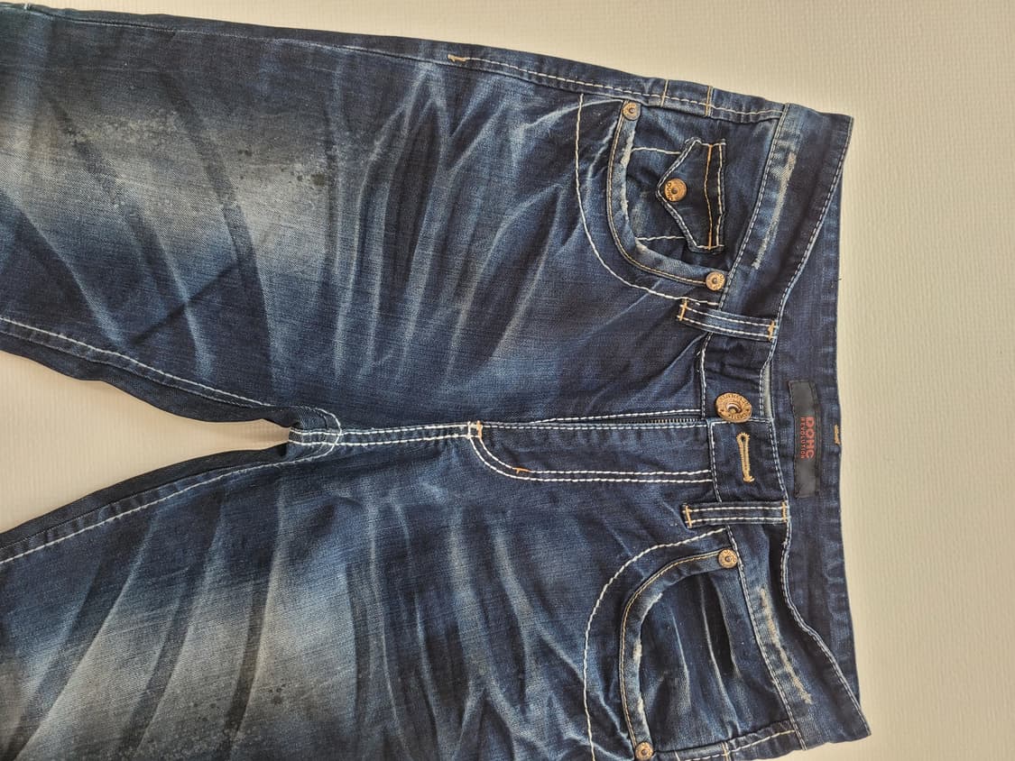 도크 DOHC 엠보워싱 청바지 32 다크네이비 상품이미지4