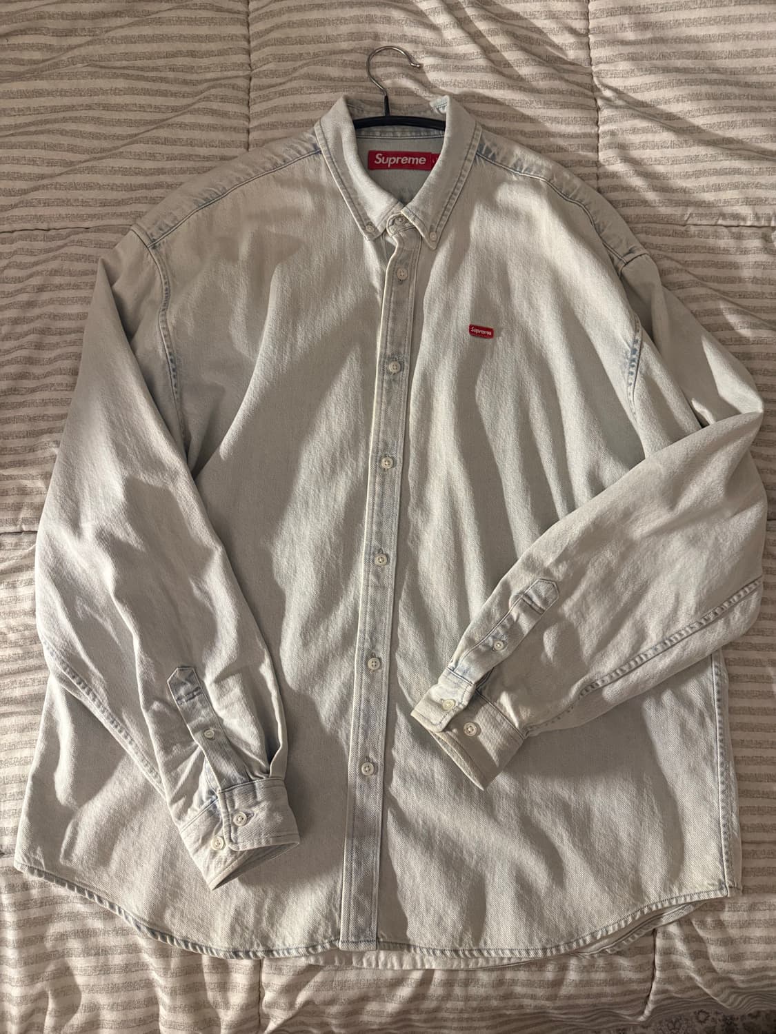 [L]슈프림 스몰 박스로고 데님셔츠 상품이미지2