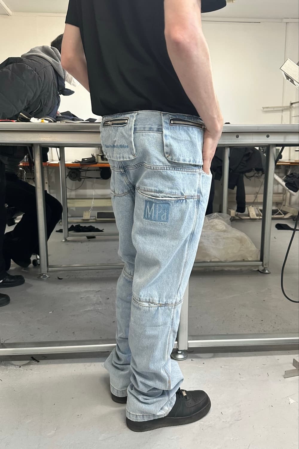 플라스틱프로덕트 MPa BAG PANTS, 스틸블루 , S 상품이미지2