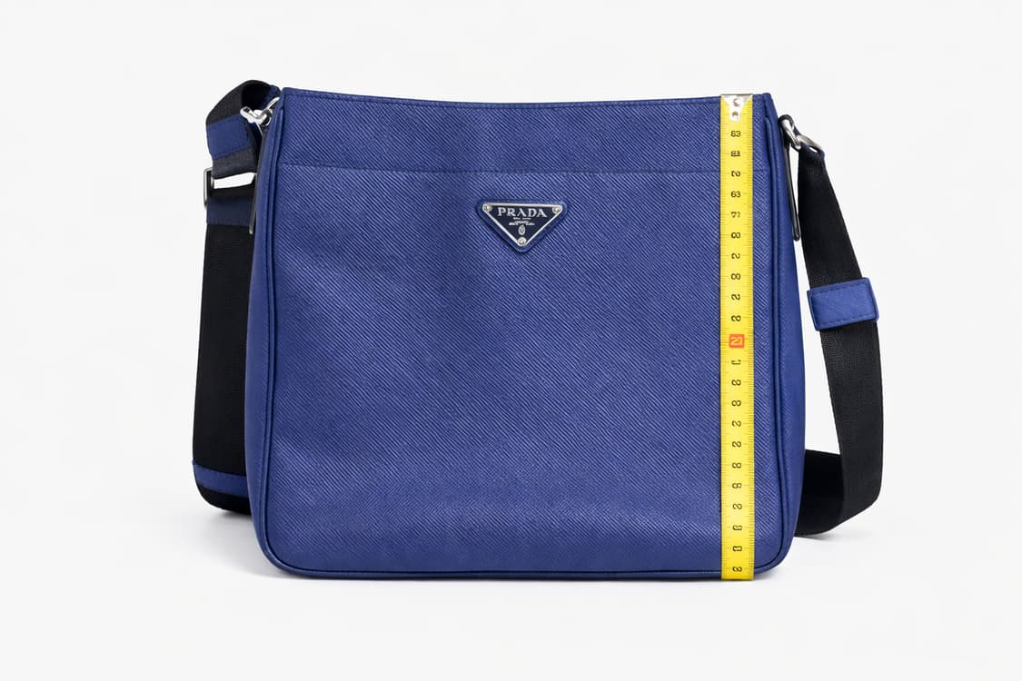 프라다 블루 사피아노 레더 크로스백 상품이미지7