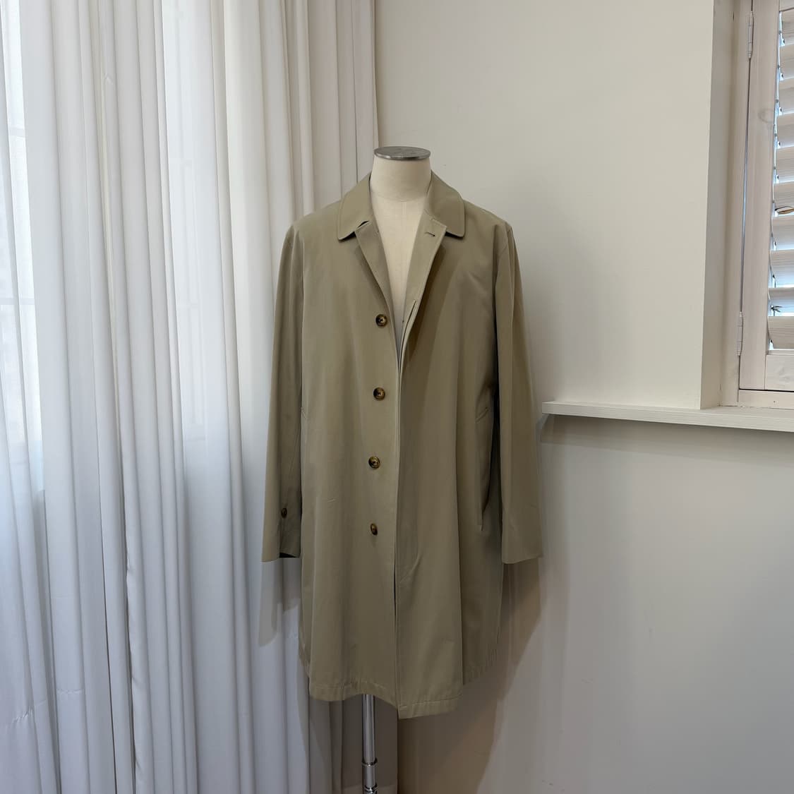 Burberry London 면 100% 발마칸 코트 상품이미지6