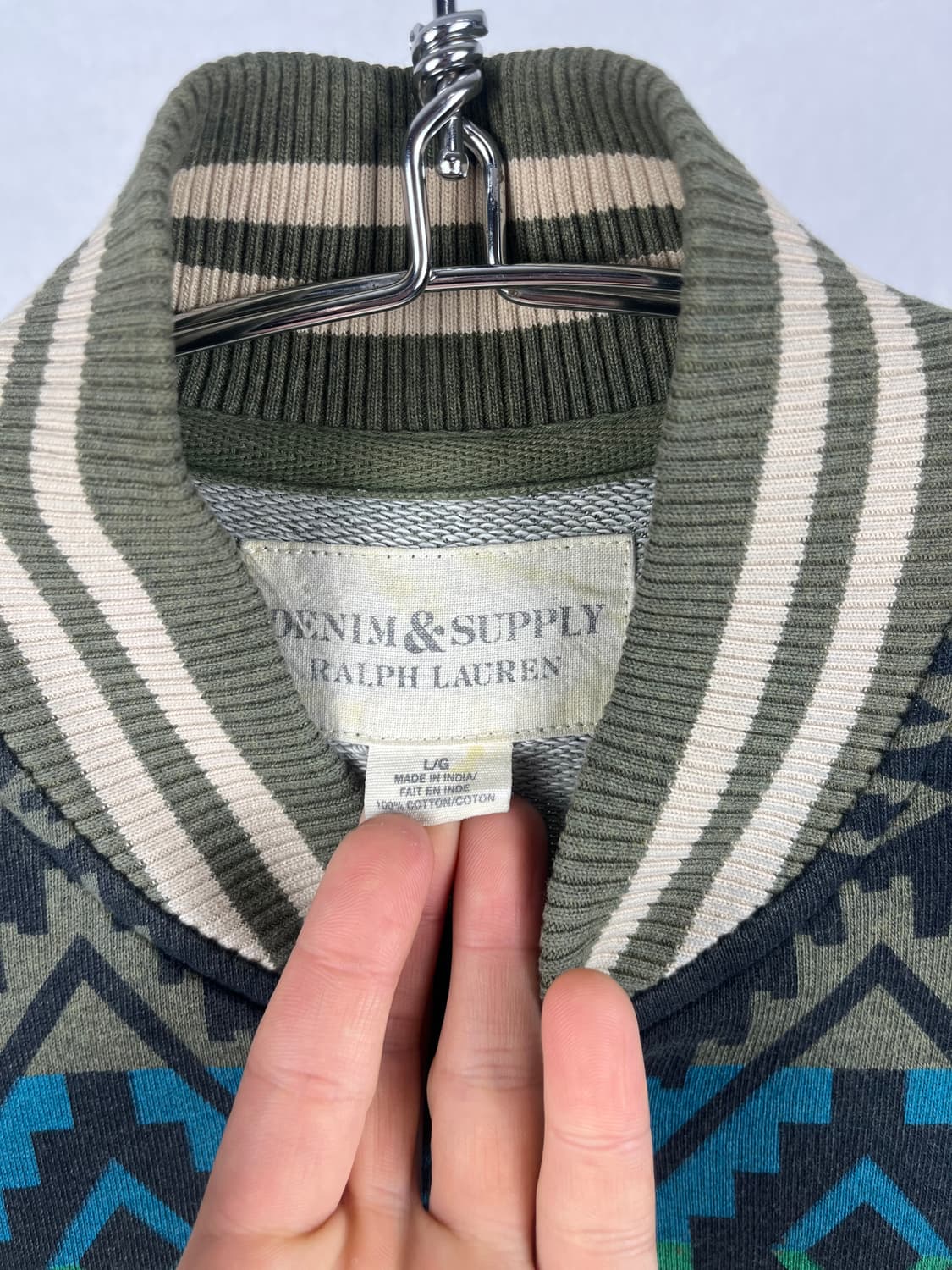 Denim&Supply (Ralph Lauren)아즈텍 패턴 스웻 가디건 상품이미지3