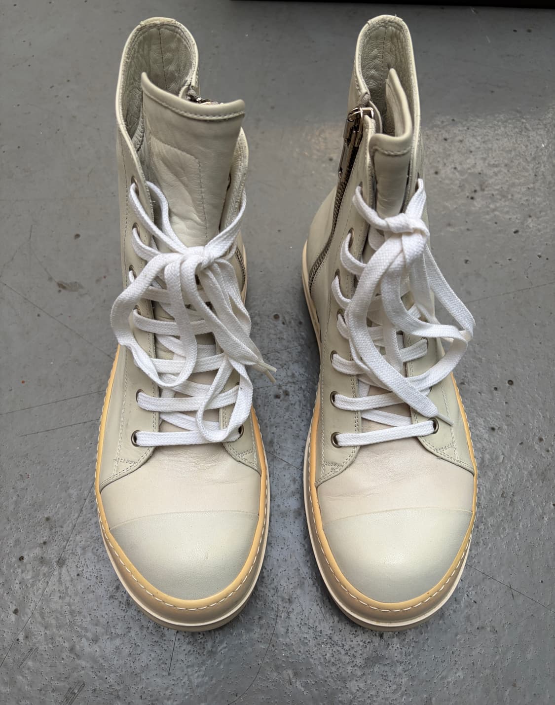 릭오웬스 12fw 라몬즈 하이 밀크 릭컨 다크쉐도우x  RICK OWEN 상품이미지3