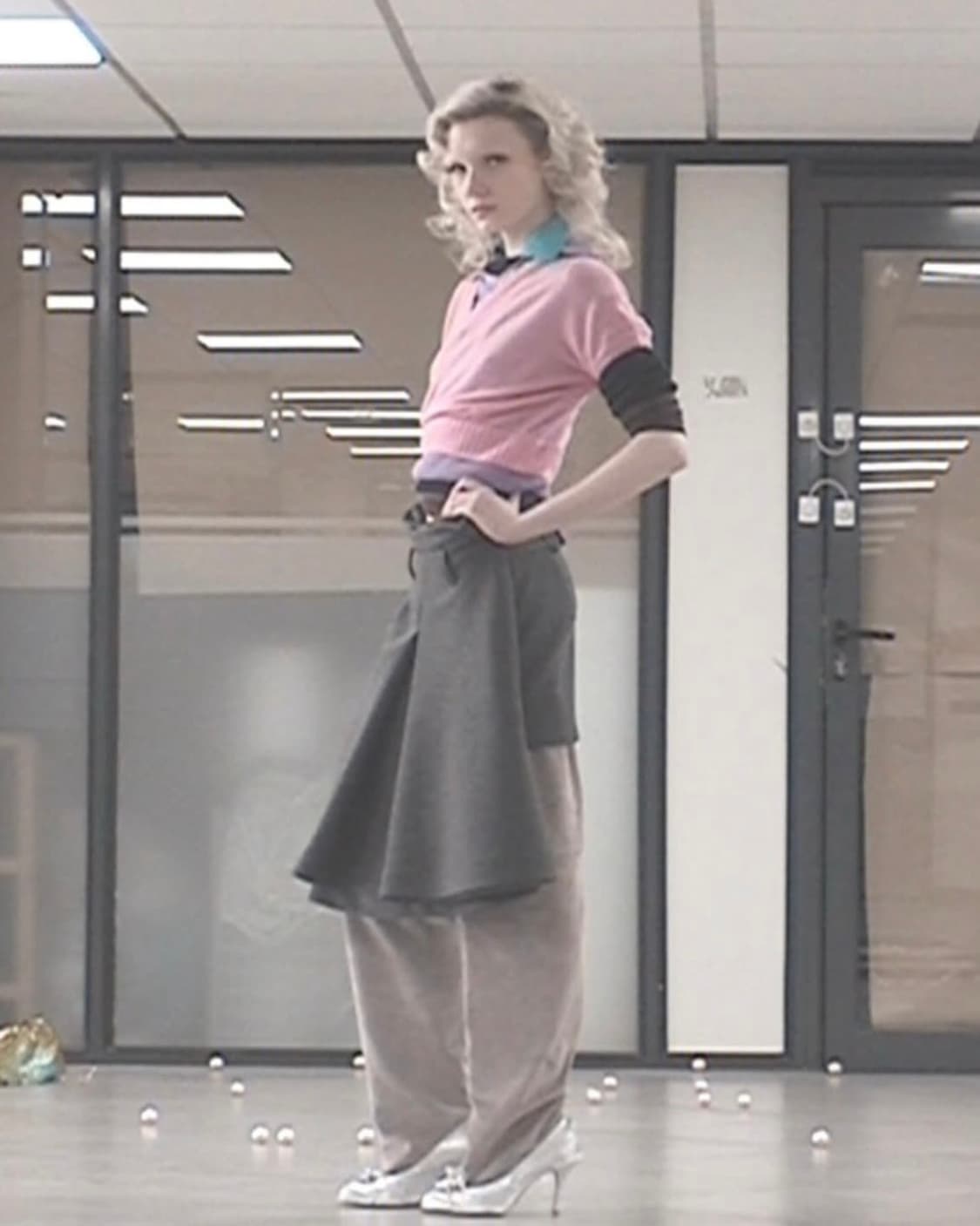 [S]어거스트 바론 All-in 25fw TRIPLE 레이어트 니트/핑크 상품이미지2