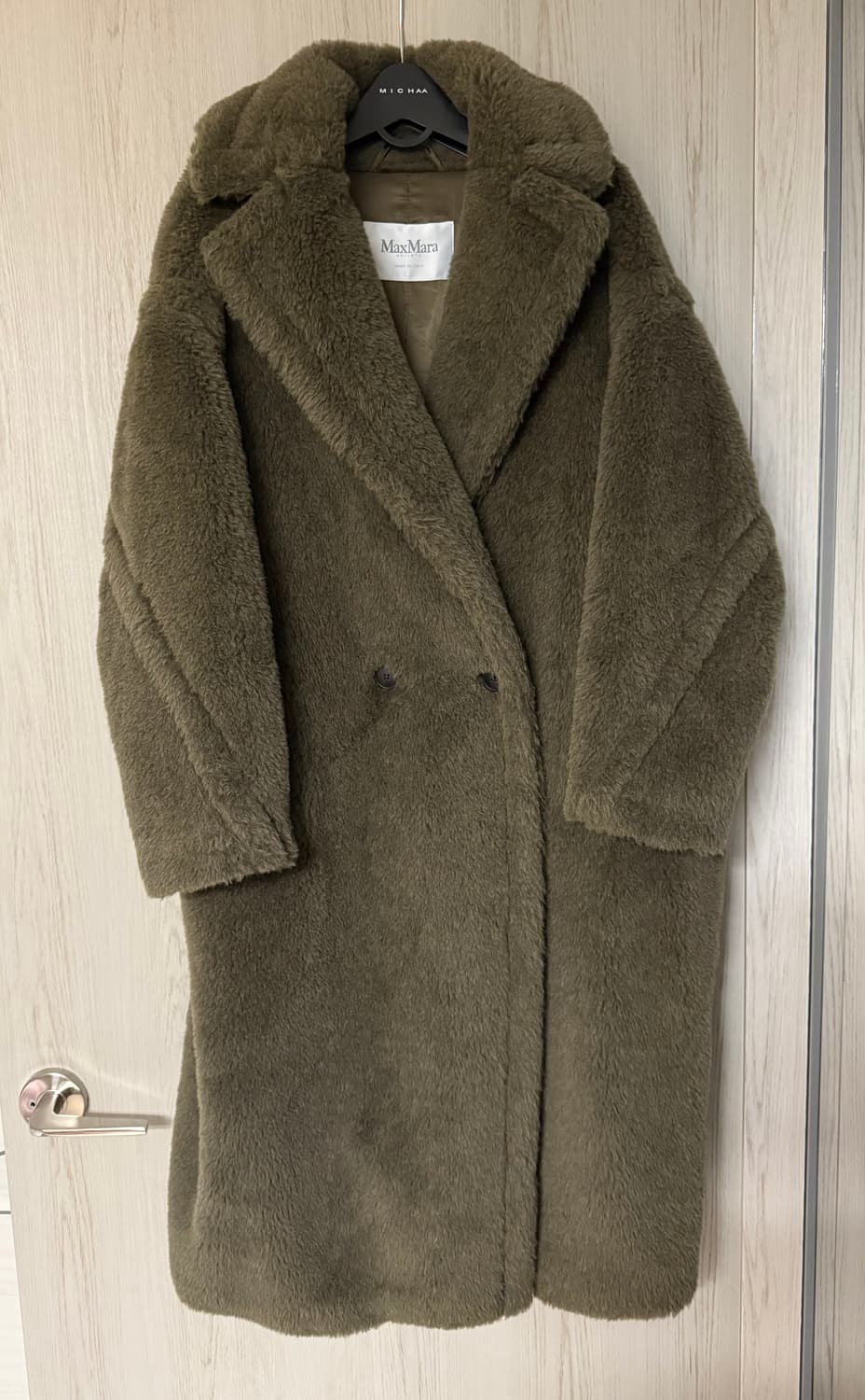 막스마라 테디베어 코트 스몰 카키 상품이미지1