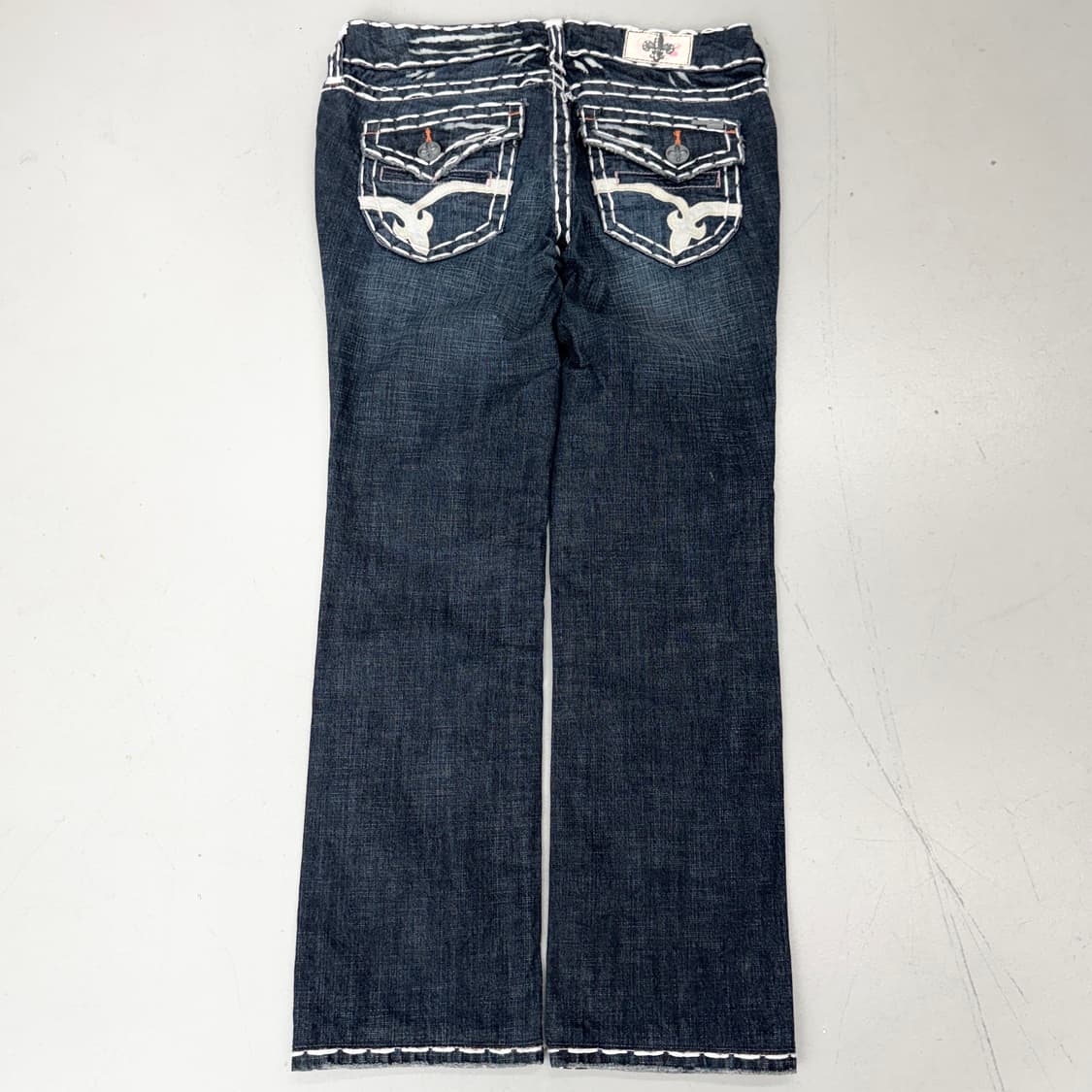 라구나비치 Y2K 락 펑크 스티치 부츠컷 데님팬츠 상품이미지3