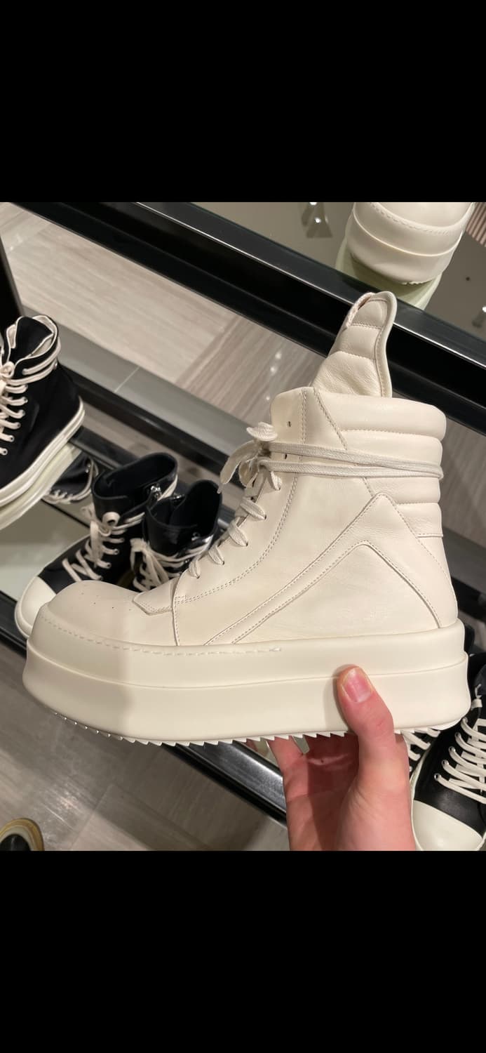 [41.5] 릭오웬스 메가범퍼 지오바스켓 올밀크 상품이미지1