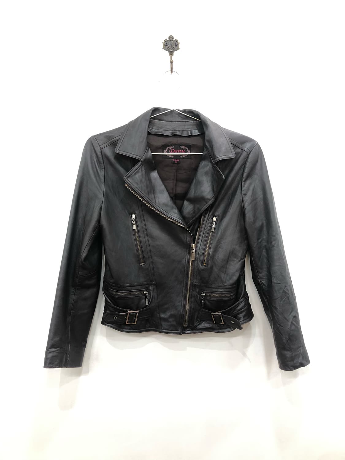 deep brown buckle detail lambskin jacket 상품이미지1