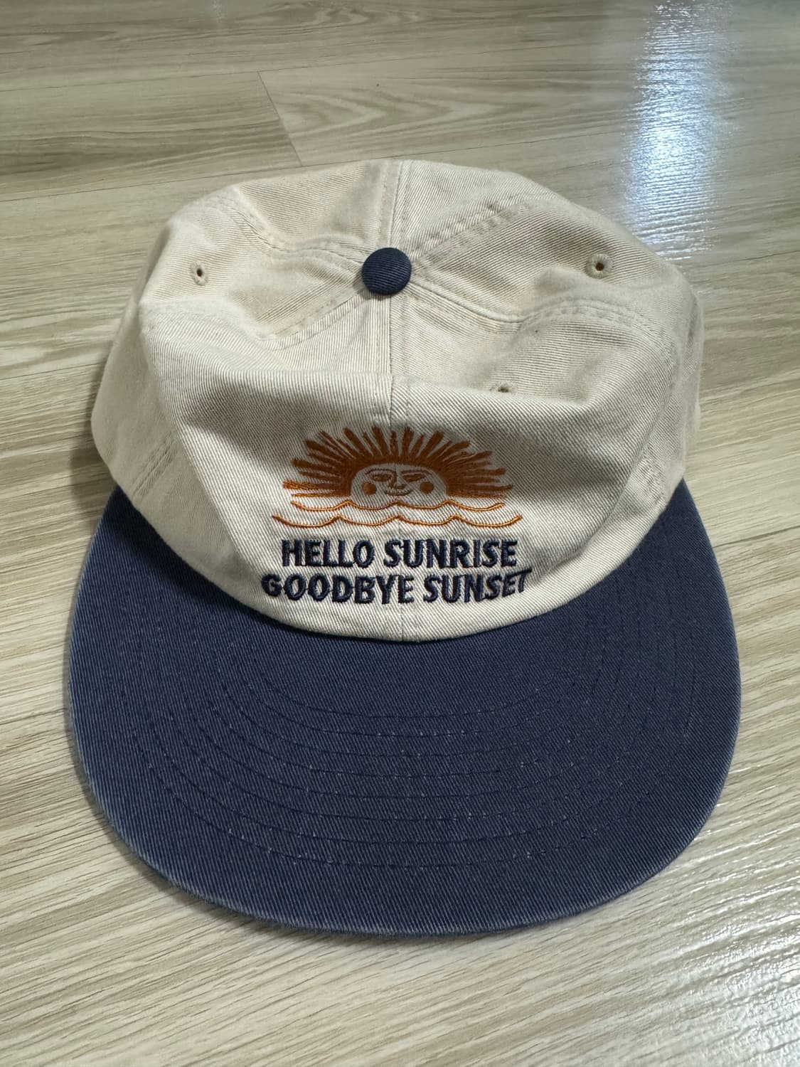 헬로 선라이즈 투 톤 워시드 OG 로고 6패널 캡 상품이미지1