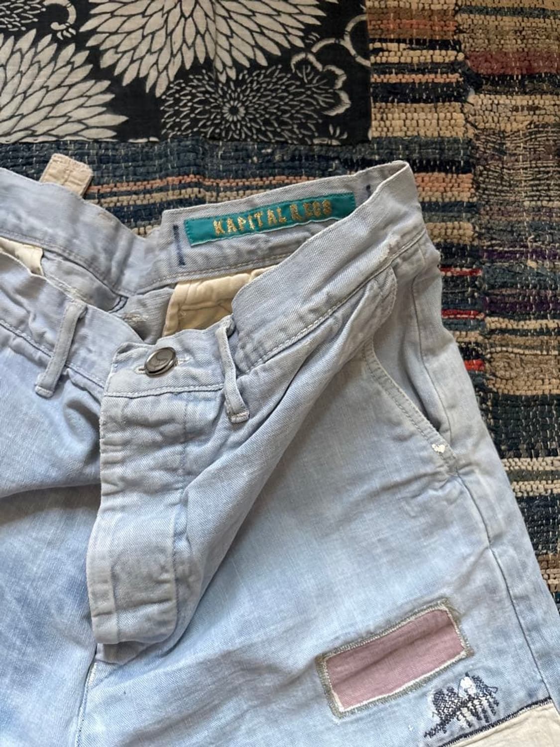 캐피탈 컨트리 패치워크 데님 쇼츠 상품이미지4