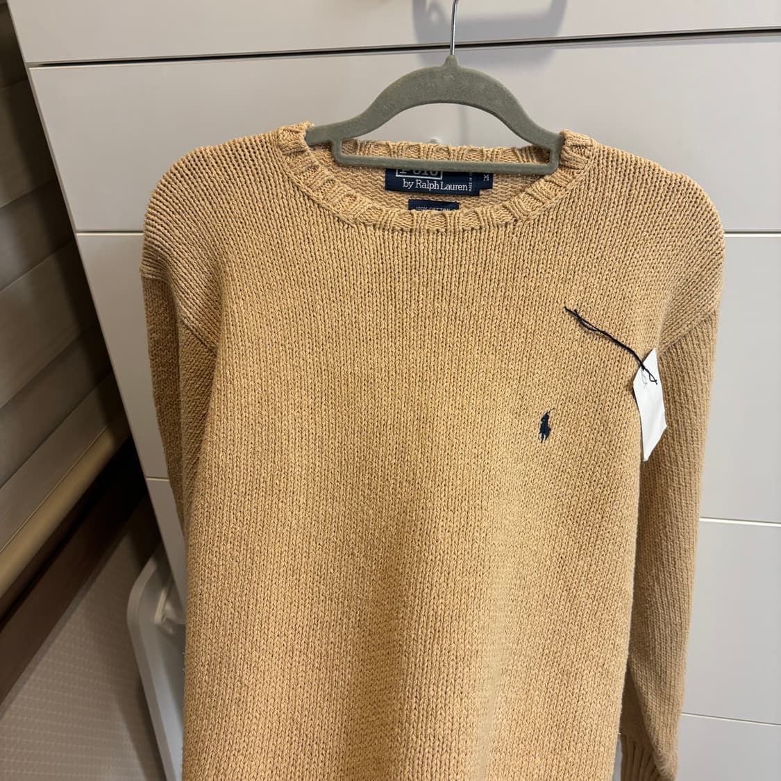 폴로 랄프로렌 베이직 라운드넥 누벅 코튼니트 새제품 상품이미지3