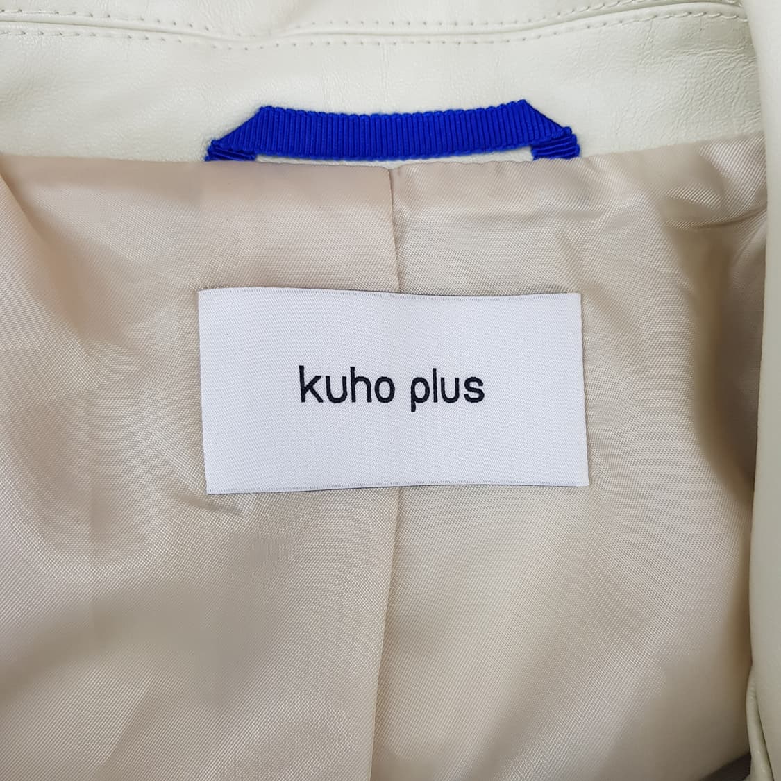 KUHO PLUS 구호플러스 2023 레더 하프 자켓 F사이즈 상품이미지4