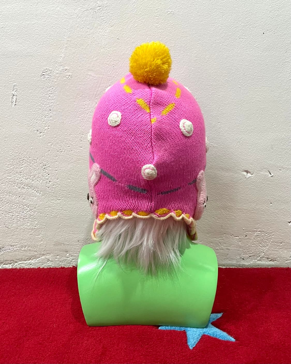 Rabbit embroidered pink earflap 상품이미지5