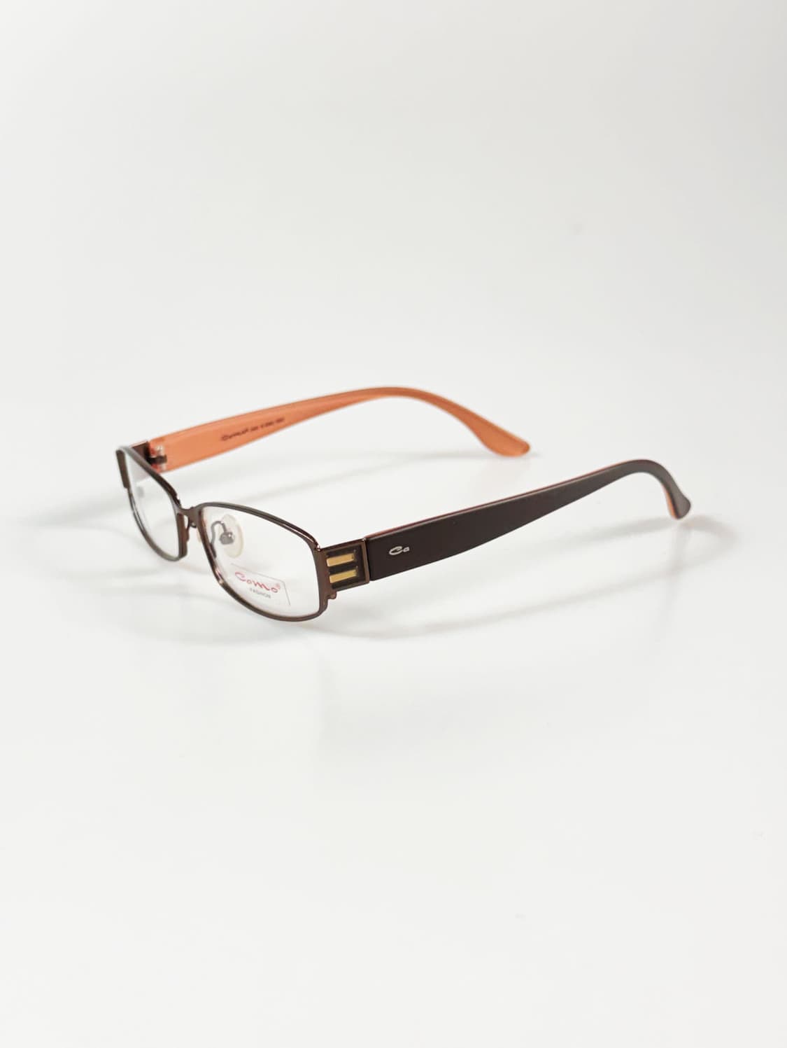 CAMO 브라운 메탈 슬림 스퀘어 빈티지 안경 상품이미지3