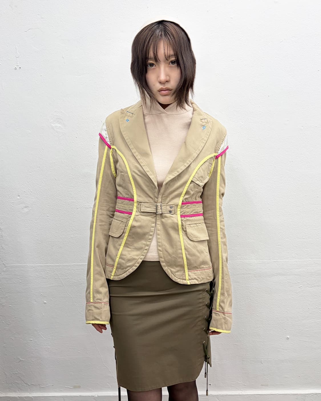 디스퀘어드 2005S/S 벨티드 파이핑 자켓 상품이미지1