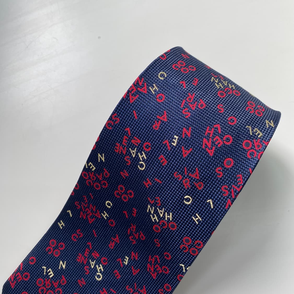 샤넬(CHANEL) 영문 모노그램 명품 정품 넥타이 상품이미지6