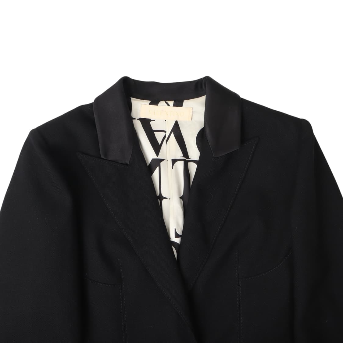 발렌티노 스트럭쳐 1B 라나 울 블레이저 자켓 상품이미지2