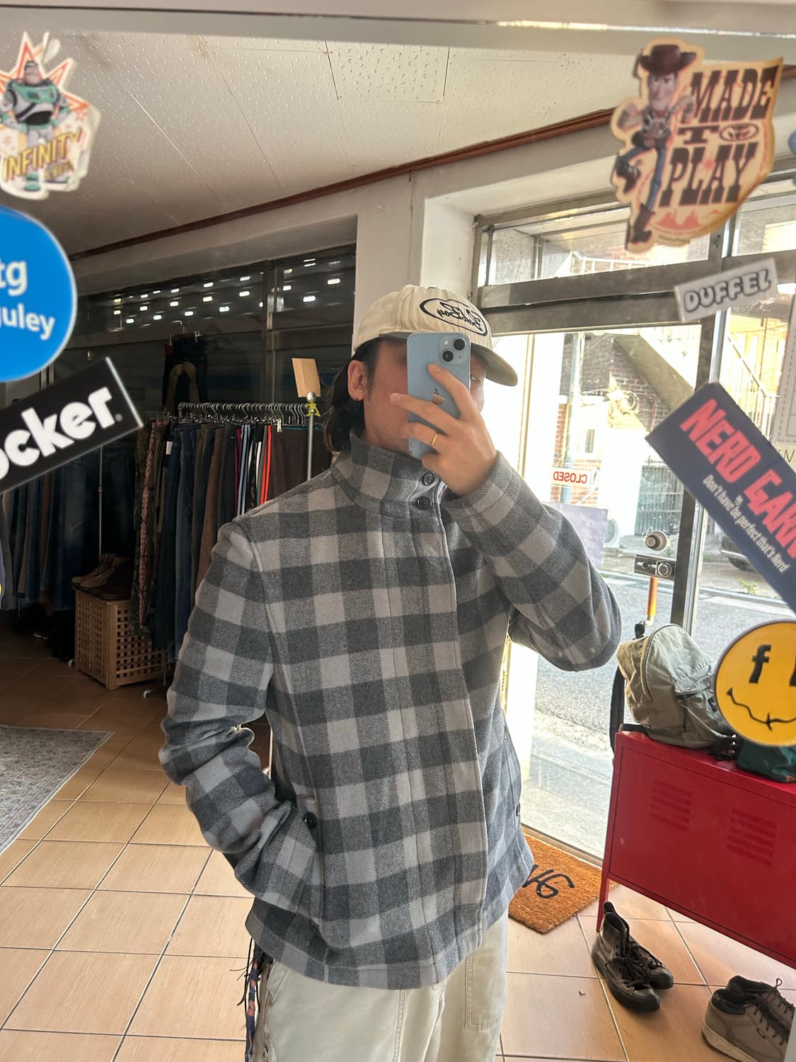 A I X 아르마니 익스체인지 울 체크자켓 상품이미지10