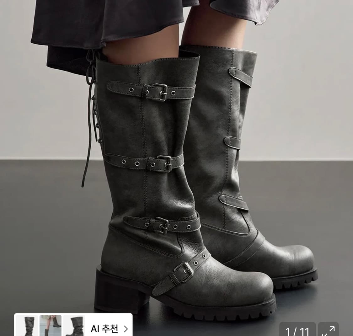 스탠드오일 Buckle Tied Long Boots · 버클 타이드 부츠 상품이미지1