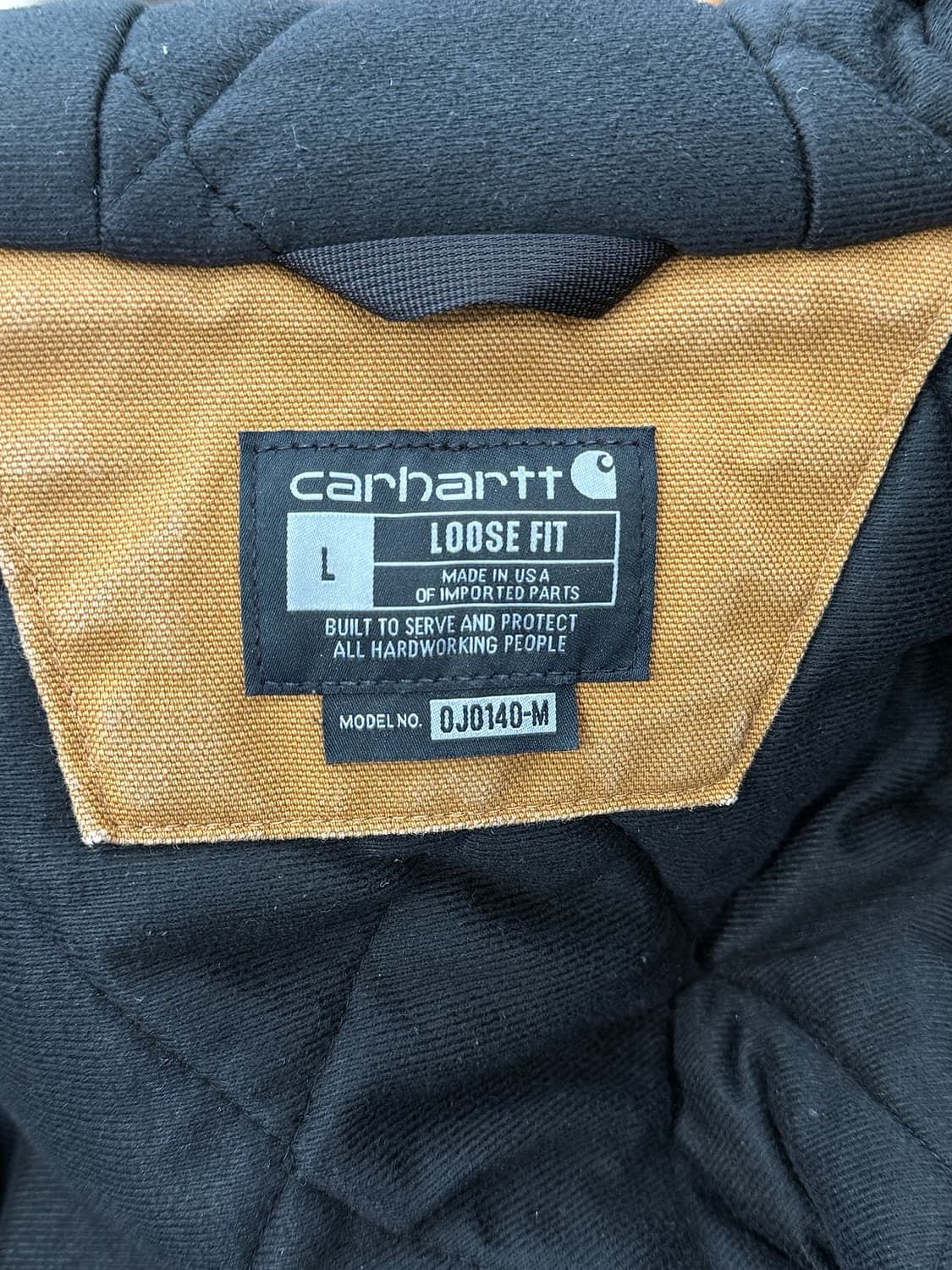 칼하트 브라운 j140 후드 워크 집업 자켓 상품이미지7